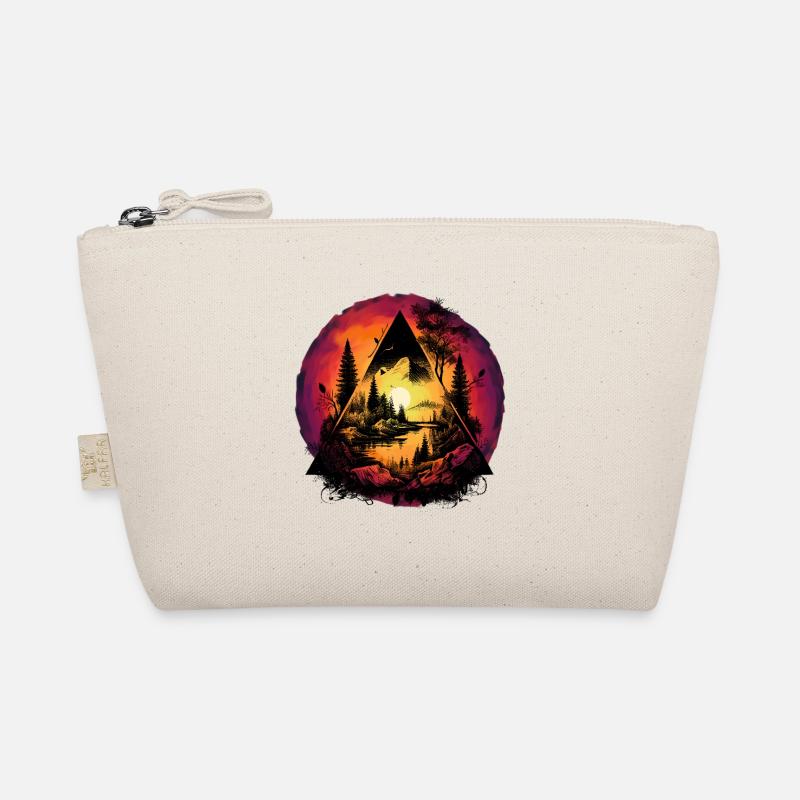 mystical nature forest nature lover sunset Organic Pouch