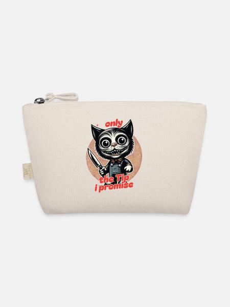 Drôle de chat ne disant que le pourboire Chat psycho - Trousse biologique - nature - Devant