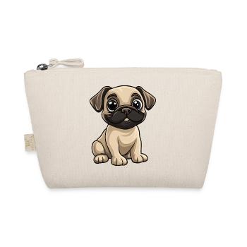 Bullmastiff Dog Comic Cute - Organic Pouch - nature - Front