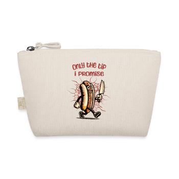 Sarcastic Hot Dog Saying Funny Halloween - Organic Pouch - nature - Front
