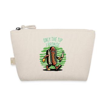 Sarcastic Hot Dog Saying Funny Halloween - Organic Pouch - nature - Front