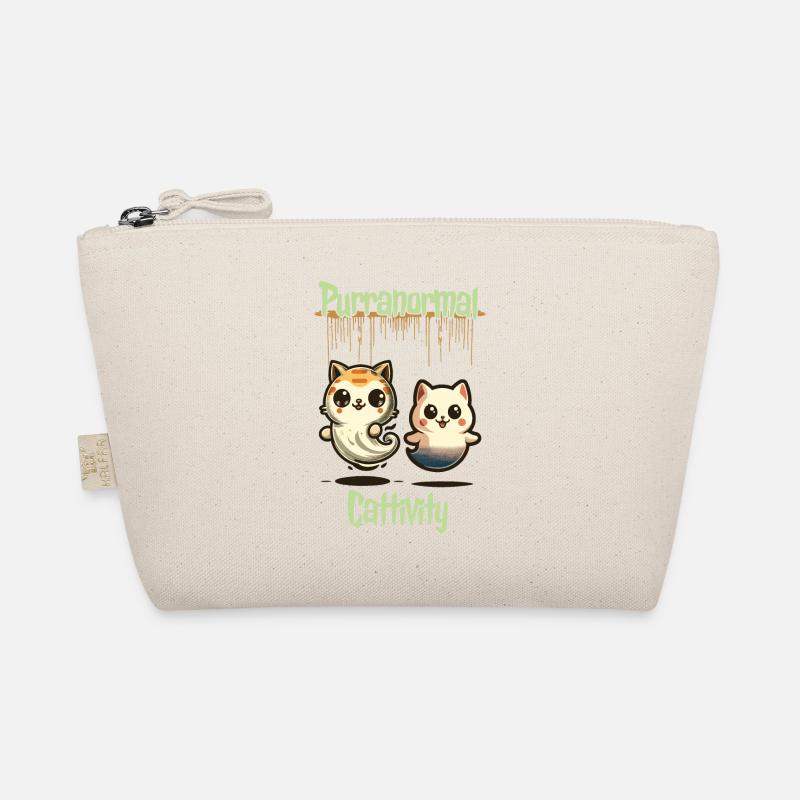 Tenue drôle d’Halloween avec des chats fantômes mignons Trousse biologique