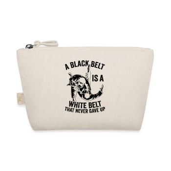 A Black Belt Is A White Belt That Never Gave Up - - Bio-Täschchen - Natur - Vorne