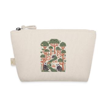 Cottagecore Forest Landscape with Badgers - Organic Pouch - nature - Front
