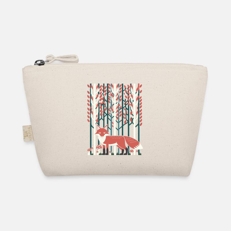 Verträumte Waldszene im Cottagecore-Stil Bio-Täschchen