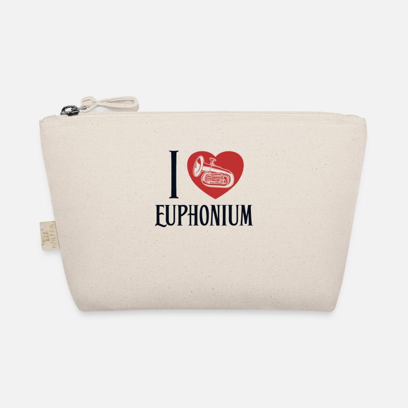 I love Euphonium Instrument Euphonist Organic Pouch