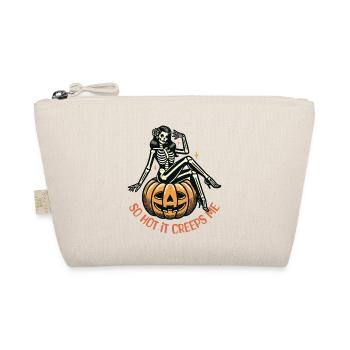 so hot it creeps me Lustiger Halloween Spruch - Organic Pouch - nature - Front