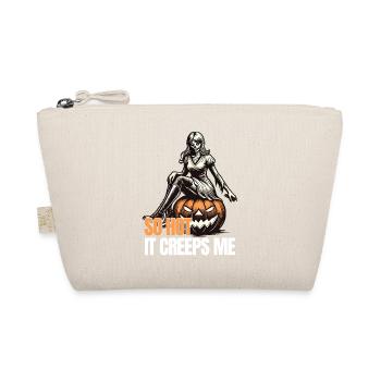 so hot it creeps me Lustiger Halloween Spruch - Organic Pouch - nature - Front