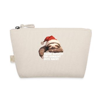Teeth Brushed Goodnight Sloth Sleep Shirt - Organic Pouch - nature - Front