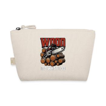 Logging Wood It's What I Do Woodworker Logger - Bio-Täschchen - Natur - Vorne