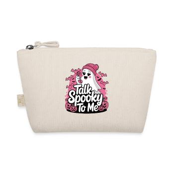 Halloween Ghost Funny Talk Spooky To Me - Organic Pouch - nature - Front