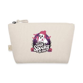 Halloween Ghost Funny Talk Spooky To Me - Organic Pouch - nature - Front