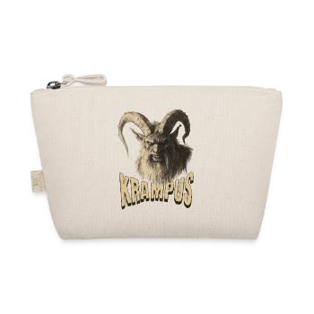 Krampus mit Schriftzug - Bio-Täschchen - Natur - Vorne