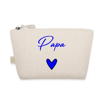 DAD. FATHER'S DAY. HAPPY FATHER'S DAY. HAPPY BIRTHDAY. - Organic Pouch - nature - Front