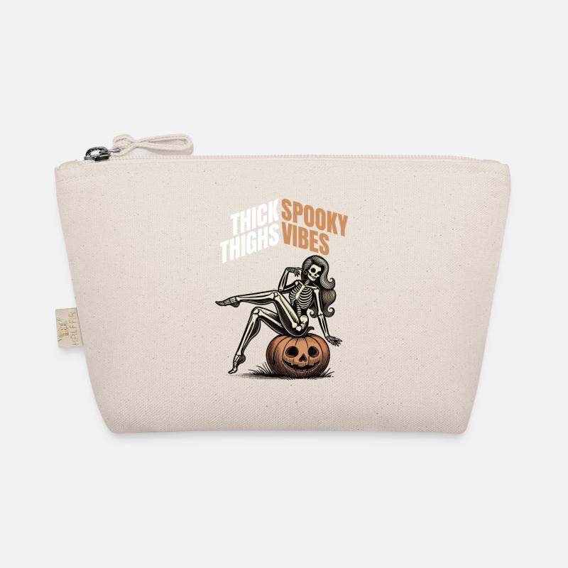 Thick Thighs And Spooky Vibes Halloween Girls - Bio-Täschchen - Natur