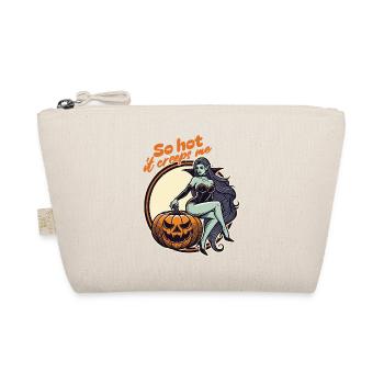 so hot it creeps me Lustiger Halloween Spruch - Organic Pouch - nature - Front