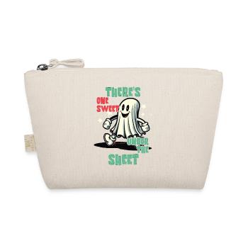 Funny Ghost Disguise Halloween Outfit - Organic Pouch - nature - Front