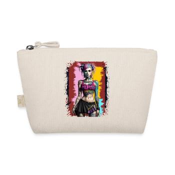Jolie fille punk - Trousse biologique - nature - Devant