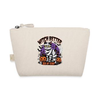 Halloween Cat Forget Candy Give Me A Cat - Organic Pouch - nature - Front