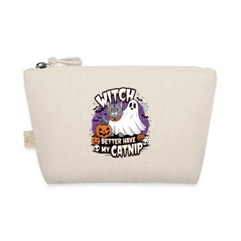 Halloween Cat Forget Candy Give Me A Cat - Organic Pouch - nature - Front