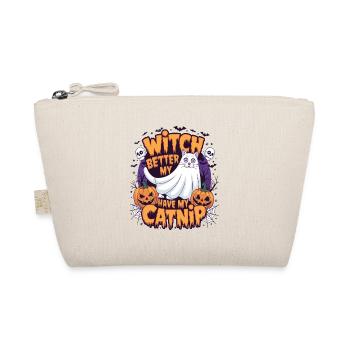 Halloween Cat Forget Candy Give Me A Cat - Organic Pouch - nature - Front