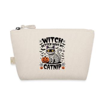 Halloween Cat Forget Candy Give Me A Cat - Organic Pouch - nature - Front