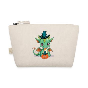 Halloween Dragon Dragon Fairy Tale Child Kids Baby - Organic Pouch - nature - Front