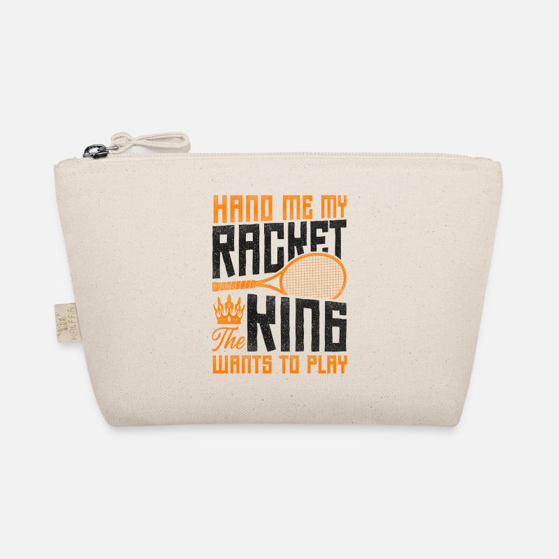 Funny Tennis Player Racket King Bio-Täschchen
