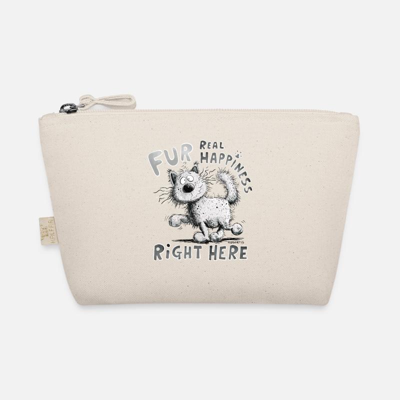 For Realy Happiness Right Here Cat Saying Cats Organic Pouch