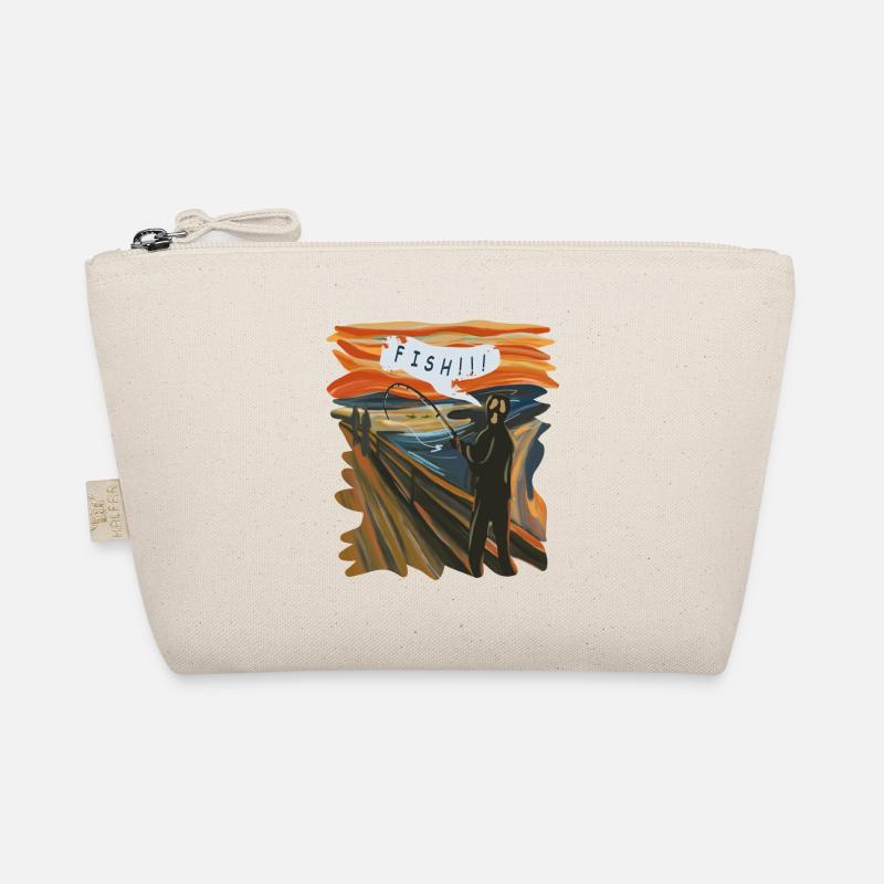 Graphique en éventail d’un pêcheur au coucher du soleil Trousse biologique