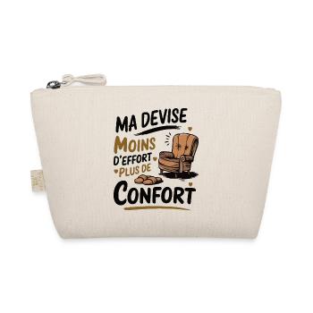Ma devise moins d effort plus de confort - Trousse biologique - nature - Devant