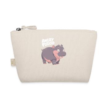 Moo Deng Angry Potato Hippo Illustration - Organic Pouch - nature - Front