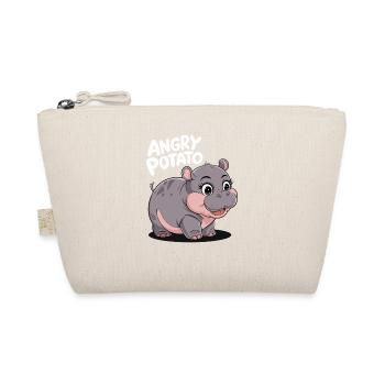 Moo Deng Funny Hippopotamus 'Angry Potato' - Organic Pouch - nature - Front