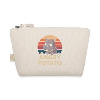 Moo Deng Funny Hippo Angry Potato - Organic Pouch - nature - Front