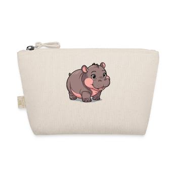 Moo Deng Nilpferd Hippo - Bio-Täschchen - Natur - Vorne