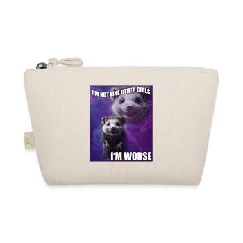 Je ne suis pas comme les autres filles Opossum Possum Meme - Trousse biologique - nature - Devant