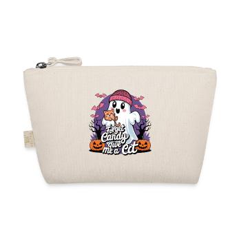 Halloween Cat Forget Candy Give Me A Cat - Organic Pouch - nature - Front