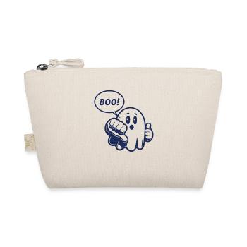 Ghost, BOO, Boo, thumbs down, funny, funny - Organic Pouch - nature - Front
