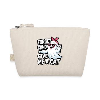 Halloween Cat Forget Candy Give Me A Cat - Organic Pouch - nature - Front