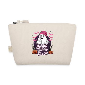 Halloween Cat Forget Candy Give Me A Cat - Organic Pouch - nature - Front