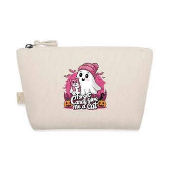 Halloween Cat Forget Candy Give Me A Cat - Organic Pouch - nature - Front