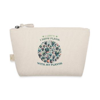 Plans with Plants - Plant Lover Sayings - Organic Pouch - nature - Front