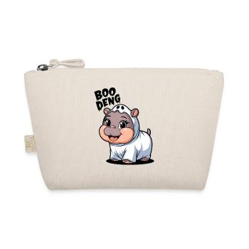 Cute Boo Deng Hippo Costume Adventure - Organic Pouch - nature - Front