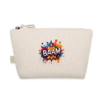 Baam Comic Sound Effect – Bold Pop Art Design - Organic Pouch - nature - Front