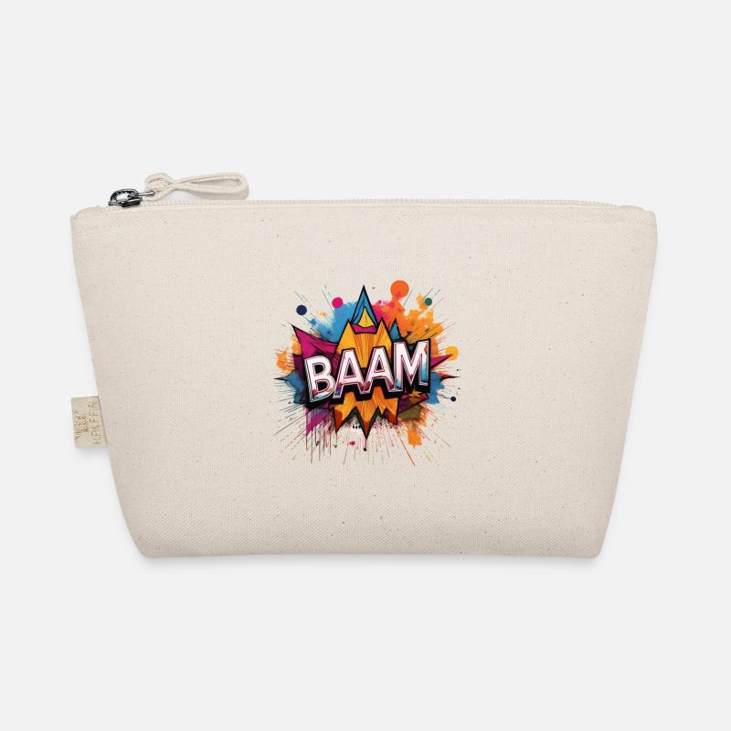Baam Comic Sound Effect – Bold Pop Art Design Organic Pouch