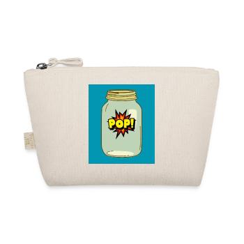 Pop! in a Jar – Fun Comic Style Design - Organic Pouch - nature - Front