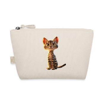 Savannah Cat Cat Mom Cute Serval Leopard Cats - Organic Pouch - nature - Front