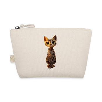 Savannah Cat Cat Mom Cute Serval Leopard Cats - Organic Pouch - nature - Front