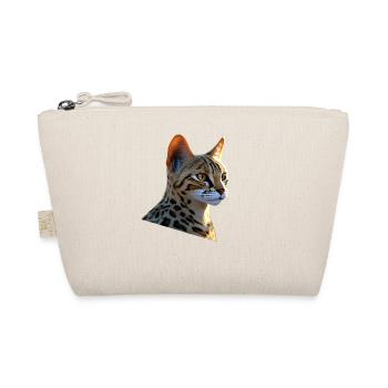 Savannah Cat Cat Mom Cute Serval Leopard Cats - Organic Pouch - nature - Front