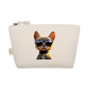 Savannah Cat Cat Mom Cute Serval Leopard Cats - Organic Pouch - nature - Front